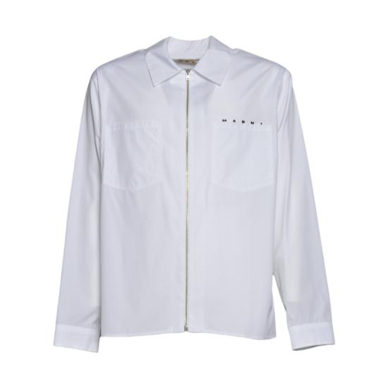 26SS 마르니 긴팔 셔츠 CUMU0297P0USCT88 LOW01 Bianco