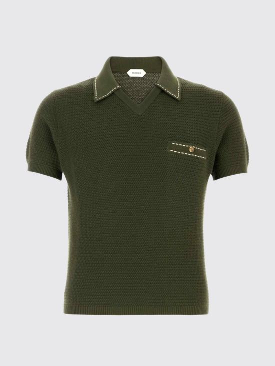 26SS 베르사체 폴로 티셔츠 10240411A17407 1GM10 Green - VERSACE