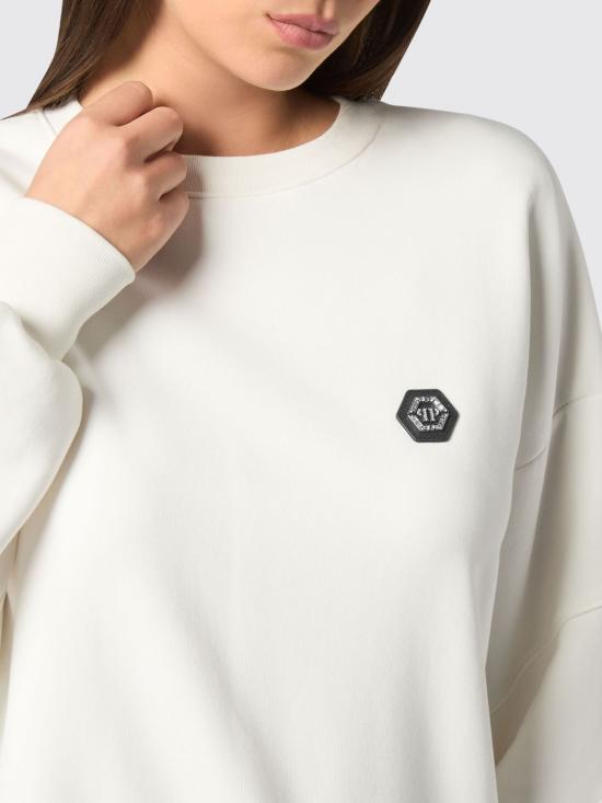 26SS 필립 플레인 스웨터 AAECWJO1087PTE180N 01OF White - PHILIPP PLEIN