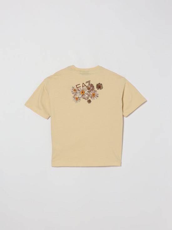 26SS [키즈] 엠포리오 아르마니 티셔츠 7G000224AF21636 U1088 Beige - EMPORIO ARMANI