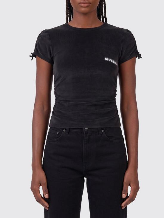 26SS 미스비헤이브 반팔 티셔츠 251W101 WASHED Black
