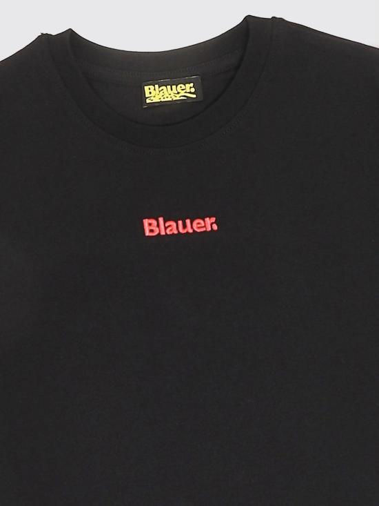 26SS [키즈] 블라우어 티셔츠 26SBLKH02512007558 999 Black - BLAUER