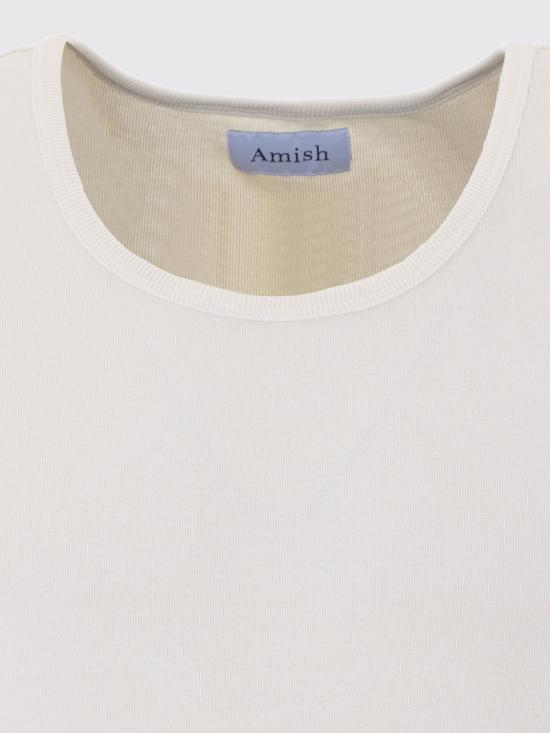 26SS 아미시 민소매 티셔츠 AMX208CR71056 90569 White - AMISH