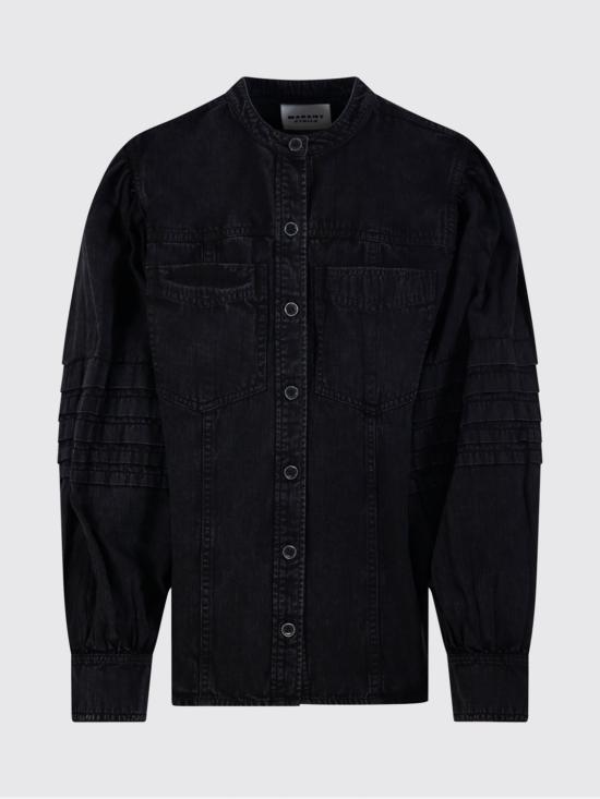 26SS 이자벨마랑에뚜왈 셔츠 CH0298FAD1H04E 02FK Black - ISABEL MARANT ETOILE