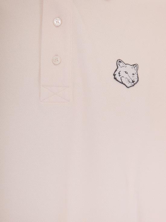 26SS 메종키츠네 폭스 헤드 오버사이즈 폴로 티셔츠 PM00211KP0001 0448 Violet - MAISON KITSUNE