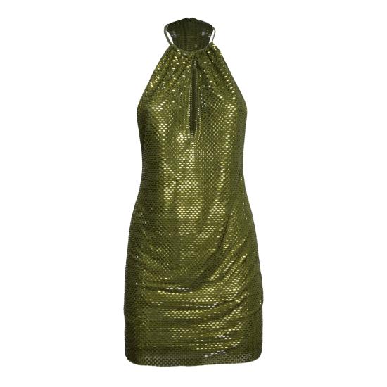 26SS 셀프 포트레이트 숏 원피스 SS26169SG GREEN Verde