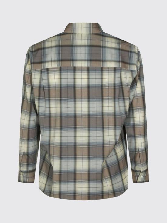 26SS 오라리 긴팔 셔츠 A26SS01LC BLUE GRAY CHECK Blue - AURALEE