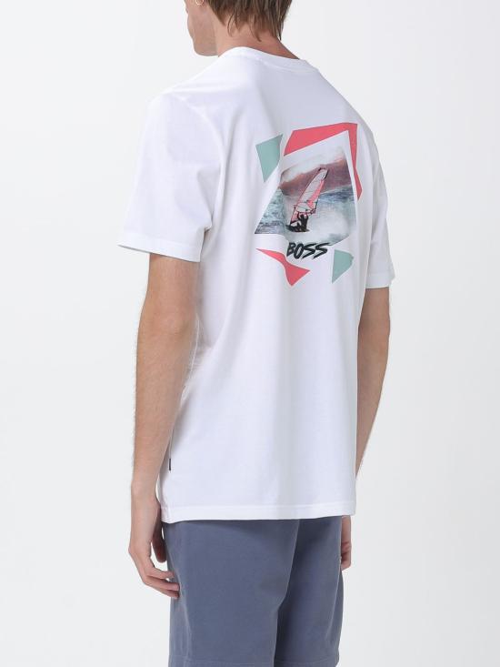 26SS 보스 반팔 티셔츠 50561872 101 Yellow Cream - BOSS
