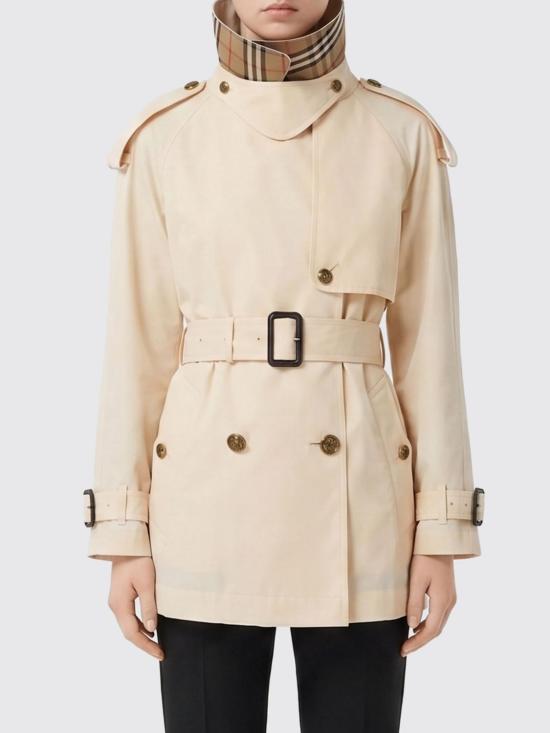 26SS 버버리 쇼츠 코튼 피츠로비아 트렌치 코트 8118705 White