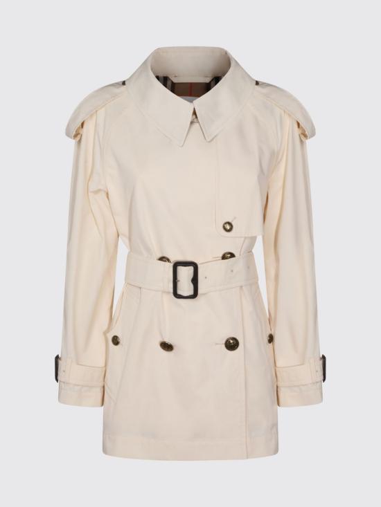 26SS 버버리 쇼츠 코튼 피츠로비아 트렌치 코트 8118705 White - BURBERRY