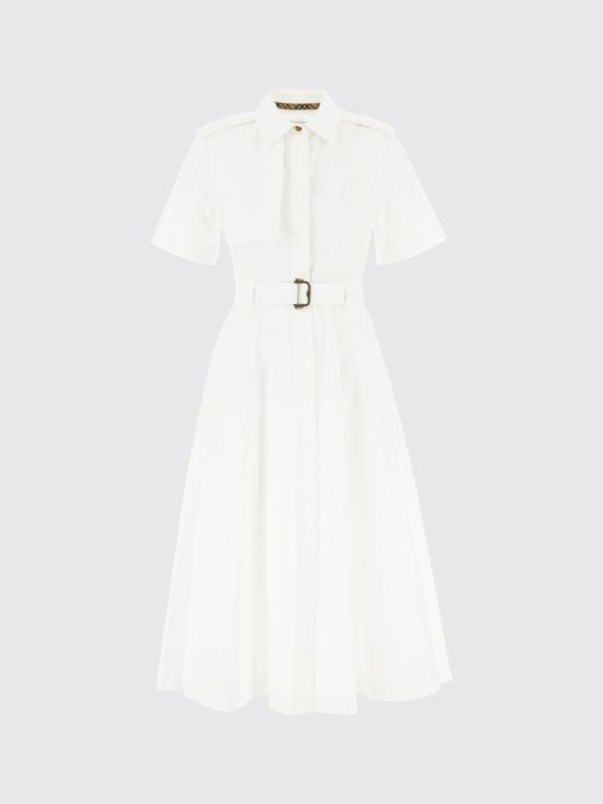 26SS 버버리 롱 원피스 8123249 White - BURBERRY
