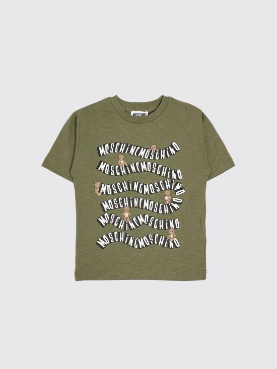 26SS [키즈] 모스키노 티셔츠 HXM05GLAA52 30037 Green