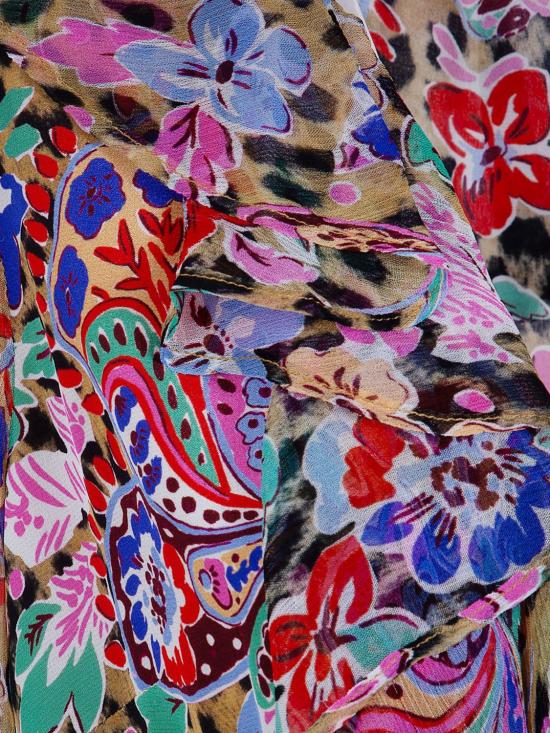 26SS 릭소 롱 원피스 0100529422607976 CARA FLORAL LEOPARD BROWN Multicolor - RIXO