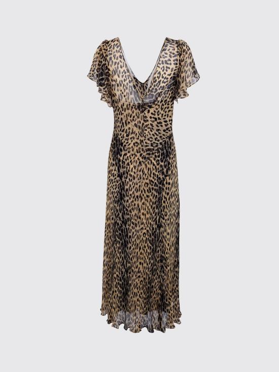 26SS 릭소 롱 원피스 0100554022608000 NINA LEOPARD BROWN Multicolor - RIXO