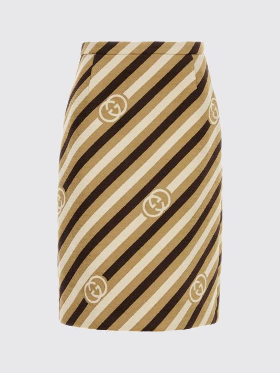26SS 구찌 미디 스커트 854626ZAUMT 2006 Brown - GUCCI
