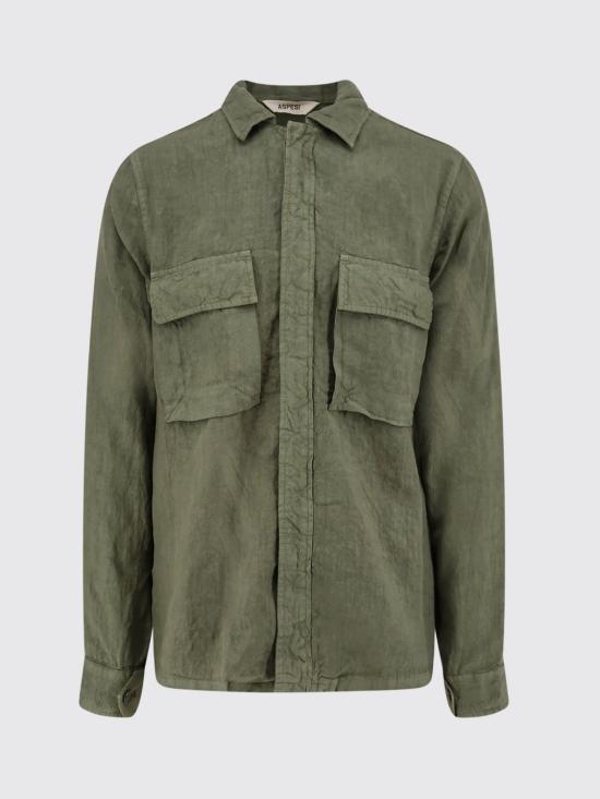26SS 아스페시 긴팔 셔츠 CE28D064 85393 Green - ASPESI