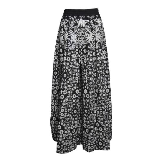 26SS 위켄드막스마라 팔라초 팬츠 2615131013600 001 Bianco nero
