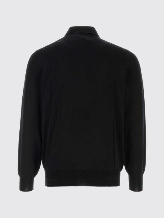 26SS 브루넬로 쿠치넬리 니트 폴로 셔츠 M29800135 CH101 Black - BRUNELLO CUCINELLI