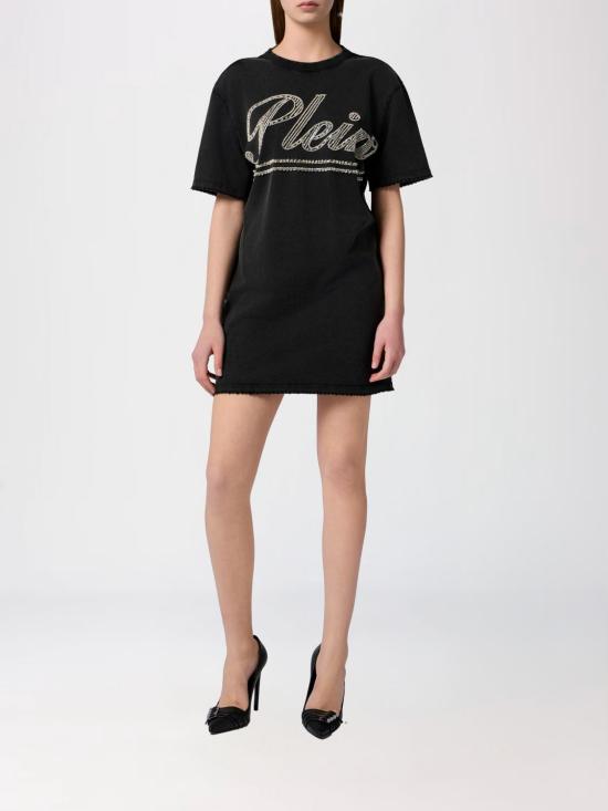 26SS 필립 플레인 반팔 티셔츠 SAFCWTG0680PTE004N 02 Black - PHILIPP PLEIN