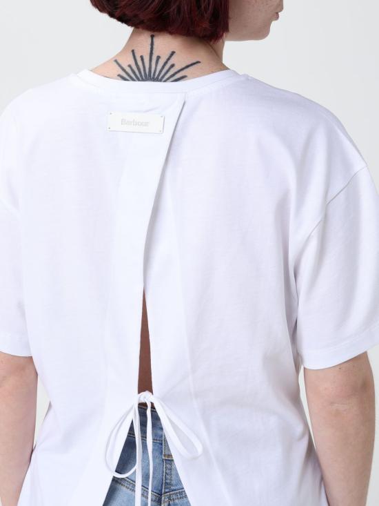 26SS 바버 반팔 티셔츠 LML0924 WH11 White - BARBOUR