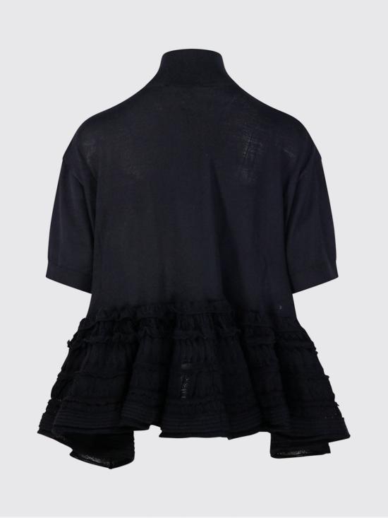 26SS 알라이아 반팔 티셔츠 AA9H1393K164C 995 Black - ALAIA