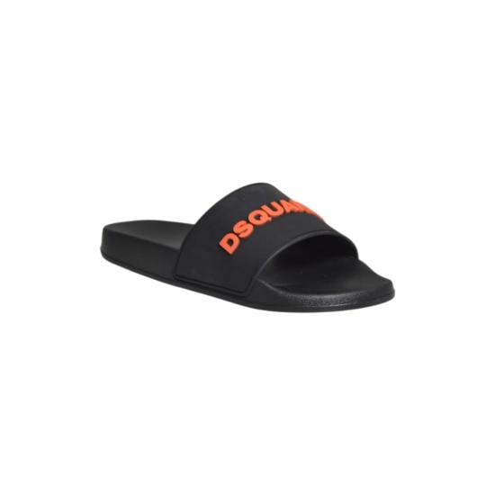 26SS 디스퀘어드2 뮬/슬리퍼 FSM008517208869 M480 Nero arancione - DSQUARED2
