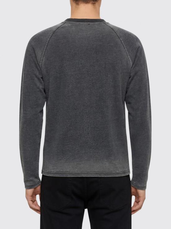 26SS 디젤 T-JORI 그래픽 모티프 롱 슬리브 티셔츠 A230020WECN 900 Grey - DIESEL