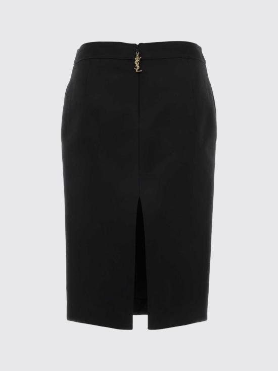 26SS 생로랑 미디 스커트 863981Y1K44 1000 Black - SAINT LAURENT