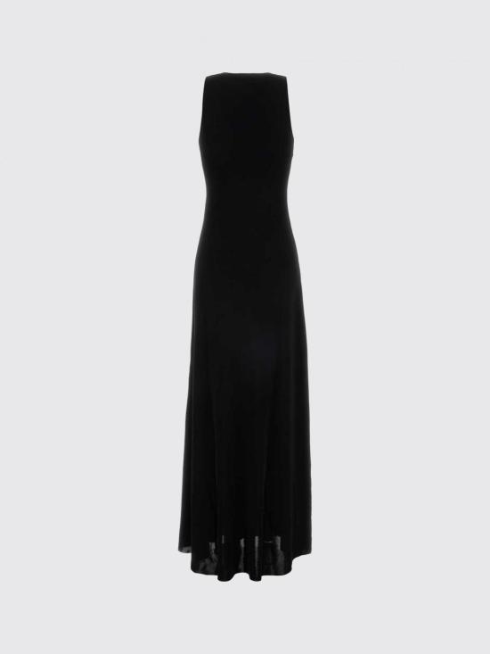 26SS 생로랑 롱 원피스 861801Y77JE 1000 Black - SAINT LAURENT