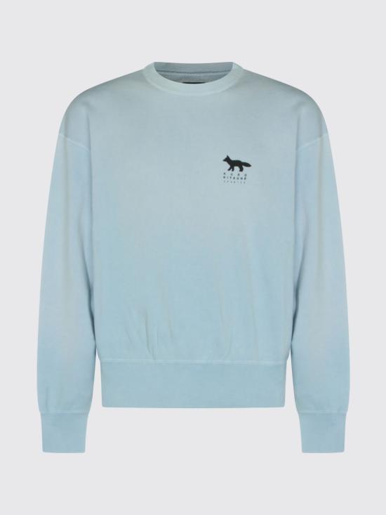 26SS 메종키츠네 긴팔 티셔츠 990005 P410 Blue - MAISON KITSUNE