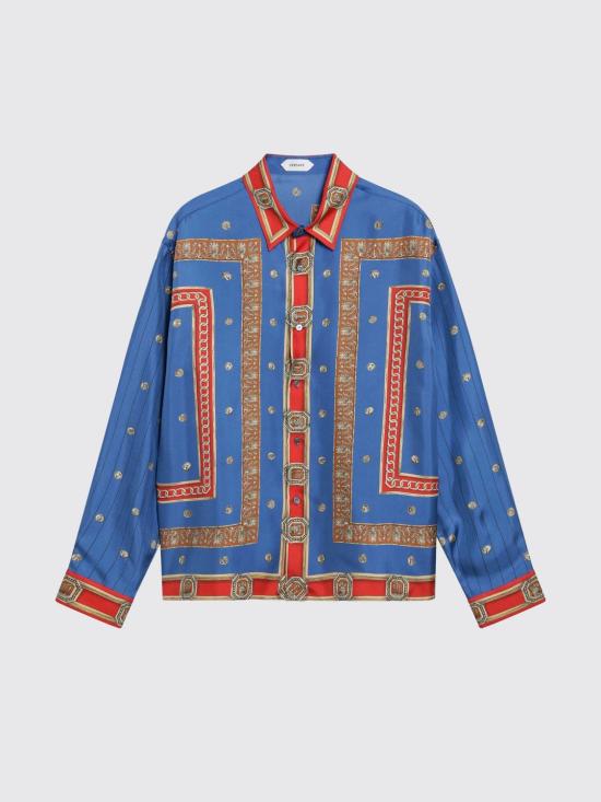 26SS 베르사체 긴팔 셔츠 10245201A17953 5UJ30 Red - VERSACE