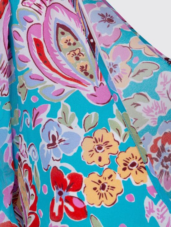 26SS 릭소 롱 원피스 0100000922608027 CARA FLORAL TURQUOISE Blue - RIXO