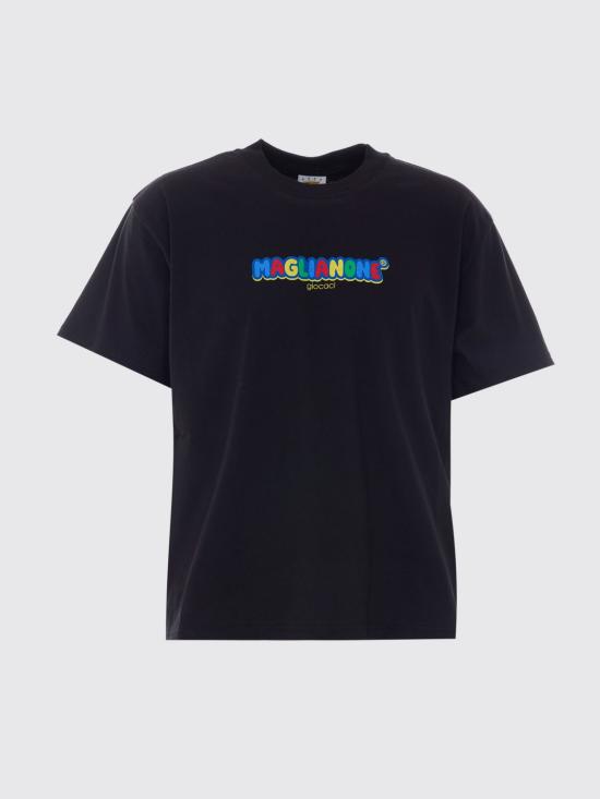 26SS 마리아노 반팔 티셔츠 V58100450 6162 Black - MAGLIANO