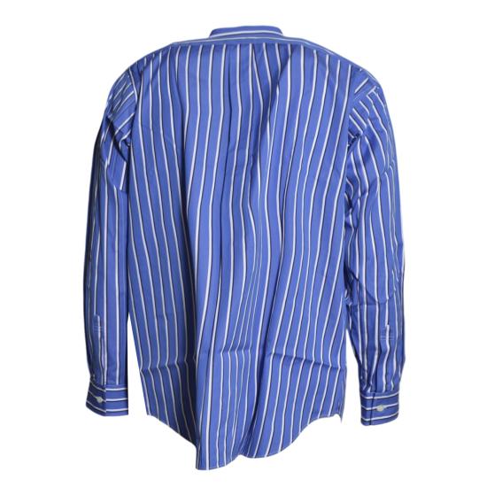 26SS 꼼데가르송 긴팔 셔츠 FZB115PER 116STRIPE Azzurro bianco nero - COMME DES GARCONS