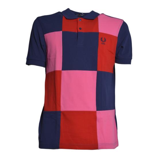 26SS 꼼데가르송 폴로 티셔츠 FQT501S26 NAVYMIX1 Blu rosa rosso