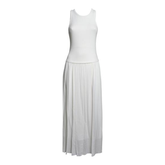 26SS 솔로트레 롱 원피스 M1AB0183 A01 Bianco