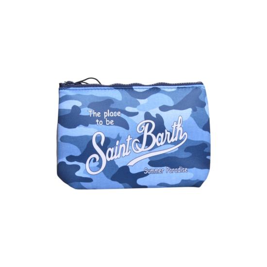 26SS 세인트바쓰 클러치/파우치 ALIN001 03151L31 Camouflage blu - MC2 SAINT BARTH