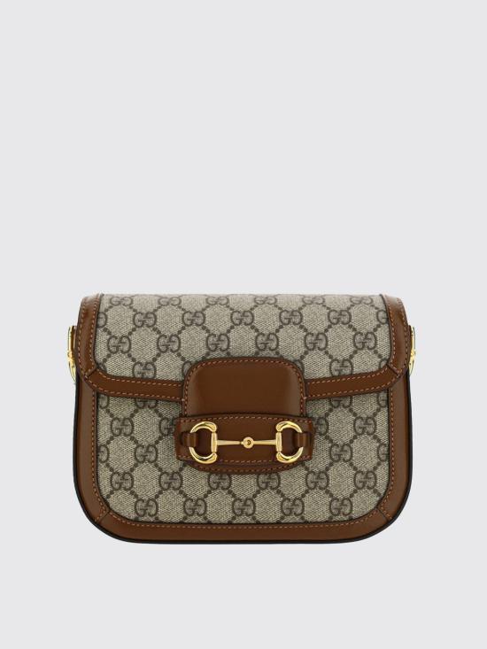 26SS 구찌 홀스빗 1955 GG 슈프림 캔버스 미니백 658574HUHHG 8565 Brown