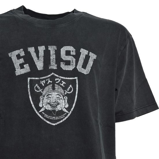 26SS 에비수 반팔 티셔츠 2ESEJM6TS6021 CHAX Carbone - EVISU