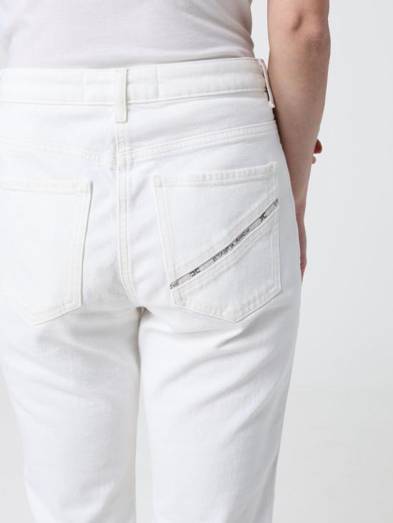 26SS 엘리자베타프랜치 데님 팬츠 PJ29I61E1 360 Ivory - ELISABETTA FRANCHI
