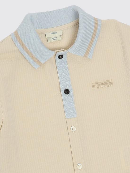 26SS [키즈] 펜디 셔츠 BMC092AVWO F1P2N Beige - FENDI