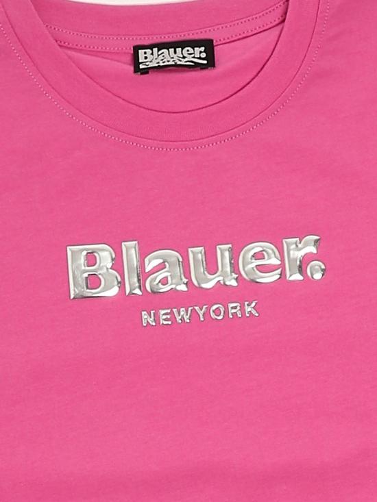 26SS [키즈] 블라우어 티셔츠 26SBLGH02501007558 495 Pink - BLAUER