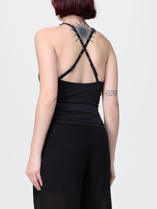26SS 핑코 민소매 티셔츠 106957A3C1 Z99 Black - PINKO