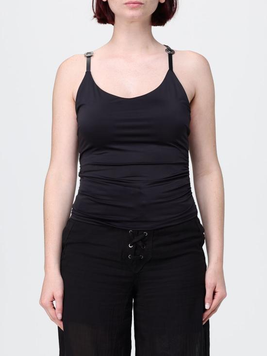 26SS 핑코 민소매 티셔츠 106957A3C1 Z99 Black