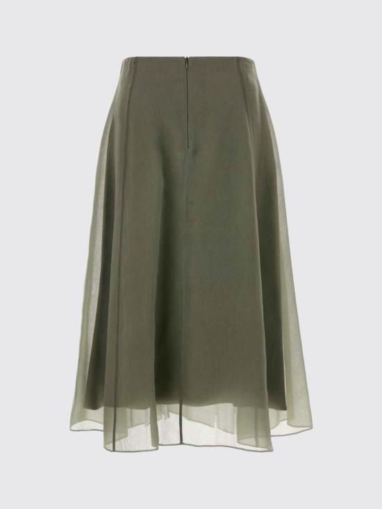 26SS 브루넬로 쿠치넬리 롱 스커트 MF940G3877 C9253 Green - BRUNELLO CUCINELLI