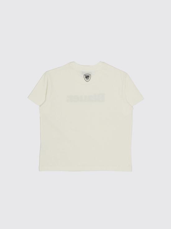 26SS [키즈] 블라우어 티셔츠 26SBLKH02525007558 127 White - BLAUER