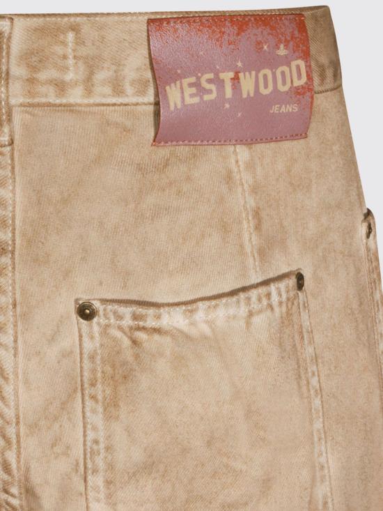 26SS 비비안웨스트우드 스트레이트 팬츠 2802003GW01HA C403 Beige - VIVIENNE WESTWOOD