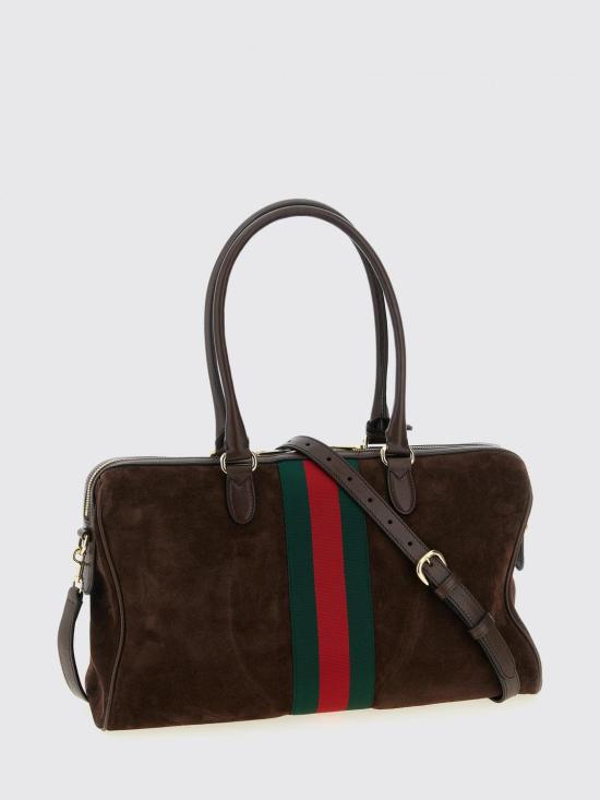 26SS 구찌 보르세토 스웨이드 라지 보스턴백 866734AAGIR 2146 Brown - GUCCI