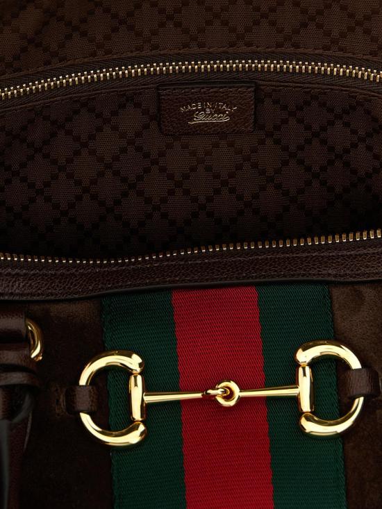 26SS 구찌 보르세토 스웨이드 라지 보스턴백 866734AAGIR 2146 Brown - GUCCI