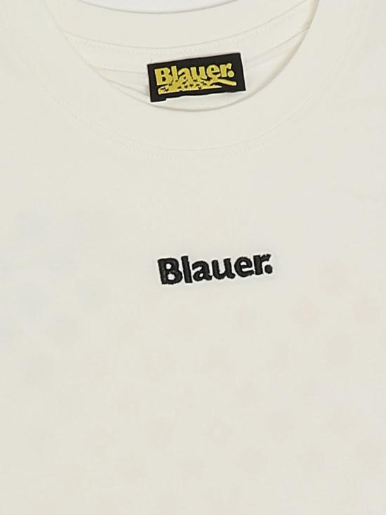 26SS [키즈] 블라우어 티셔츠 26SBLKH02512007558 127 White - BLAUER
